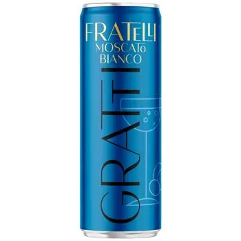 Напій винний Fratelli Gratti Moscato Bianco білий напівсолодкий 6-6,9% 0,33л - Photo 3