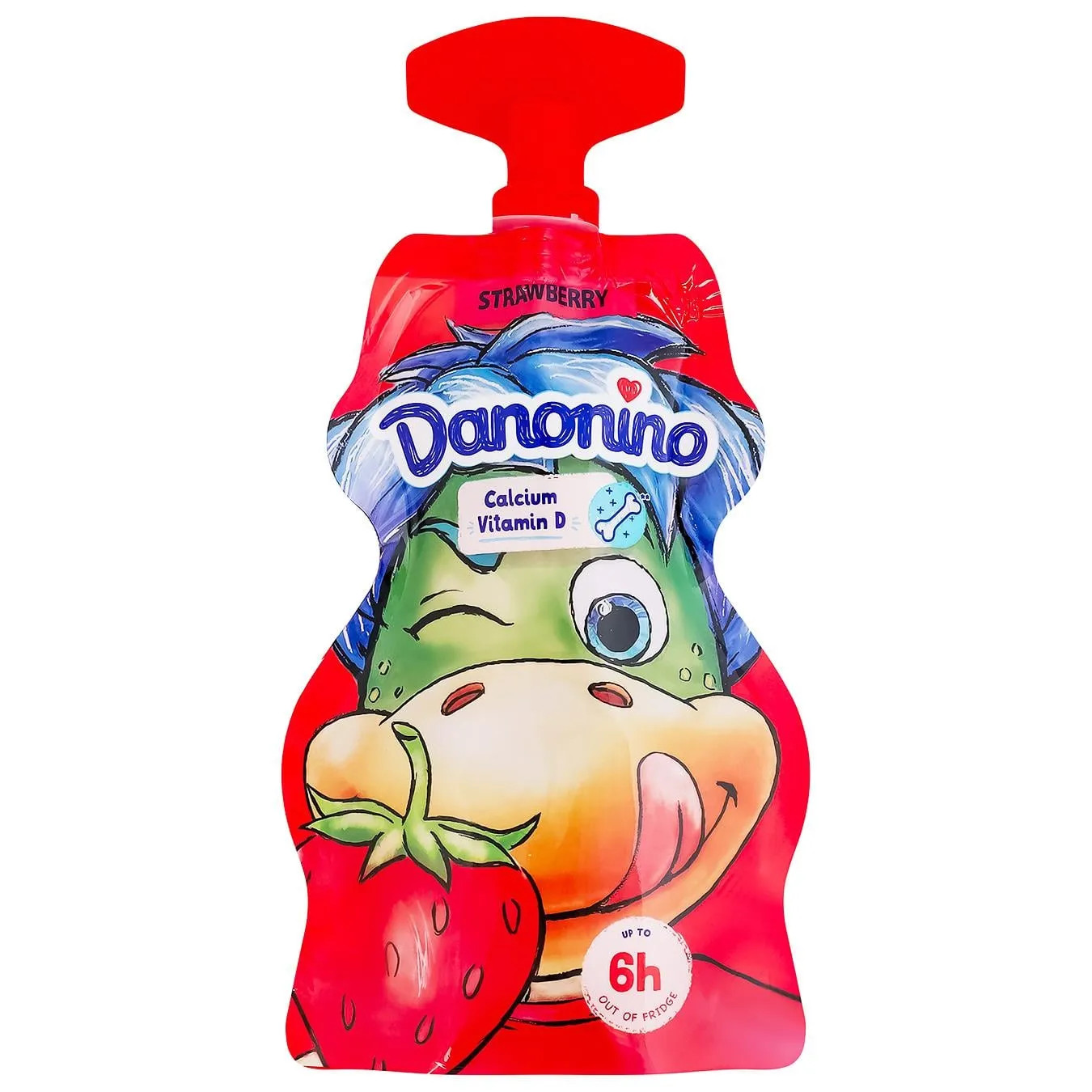 Йогурт Danonino Полуниця з кальцієм і вітаміном D 2,1% 70г - Фото 3