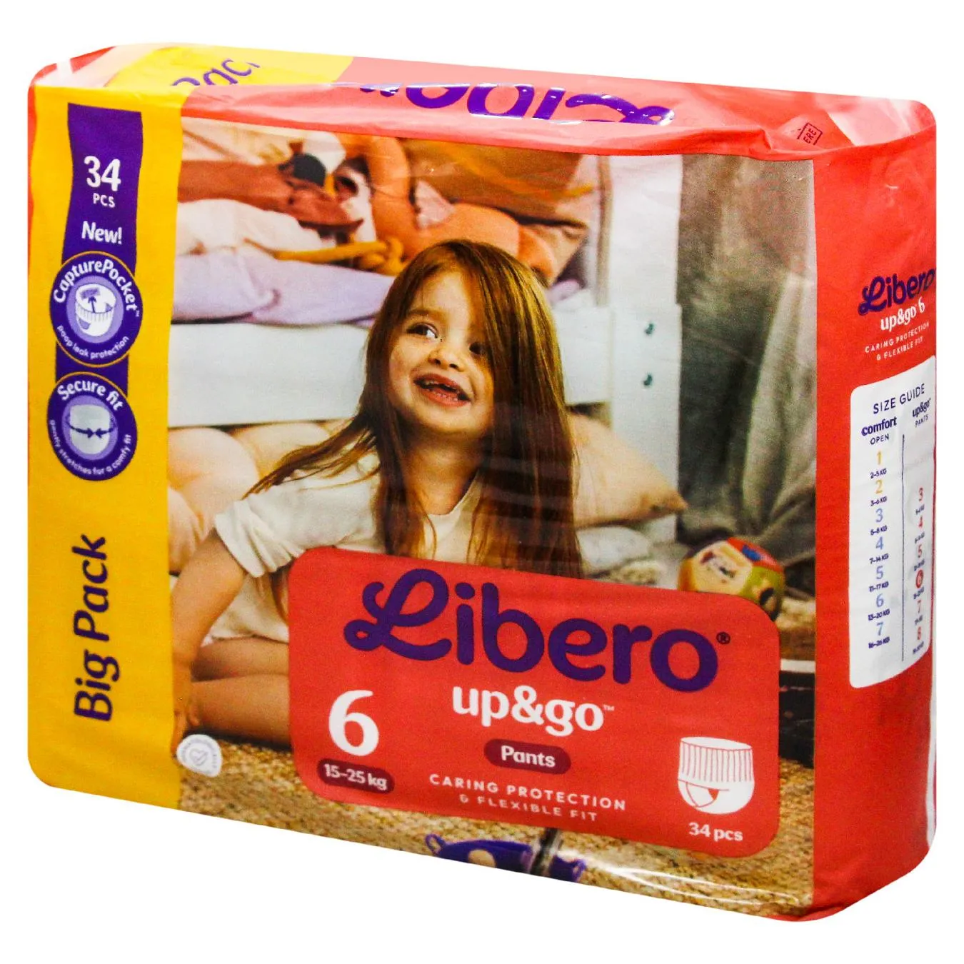Підгузки-трусики Libero Up&Go 6 15-25кг 34шт - Фото 3