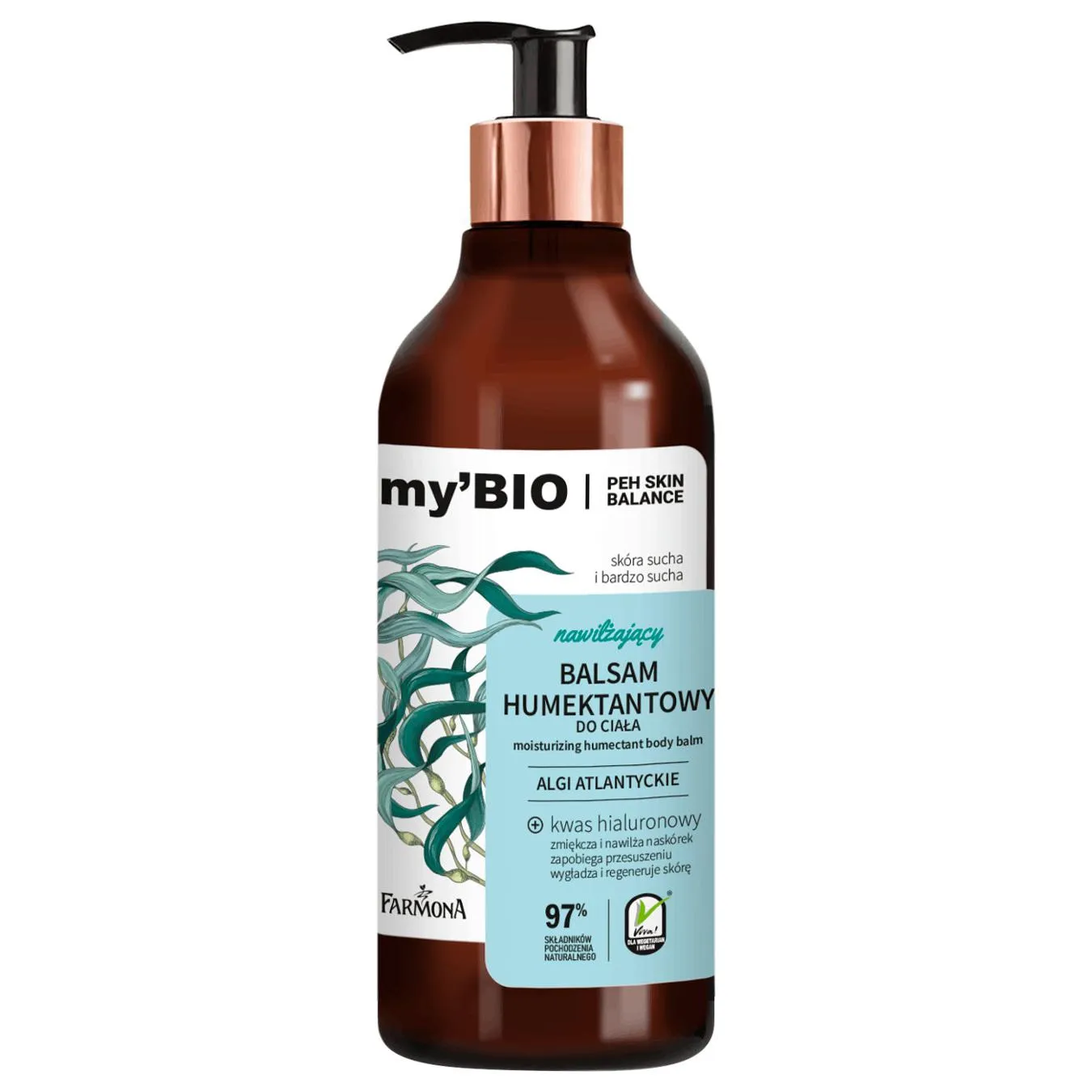 Бальзам для тіла Farmona My'Bio Атлантичні водорості зволожуючий 400мл - Фото 1