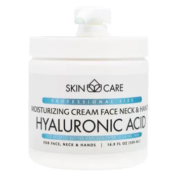 Крем для обличчя, шиї і рук Skin Care Зволожуюючий і живильний з гіалуроновою кислотою 500мл - Фото 3