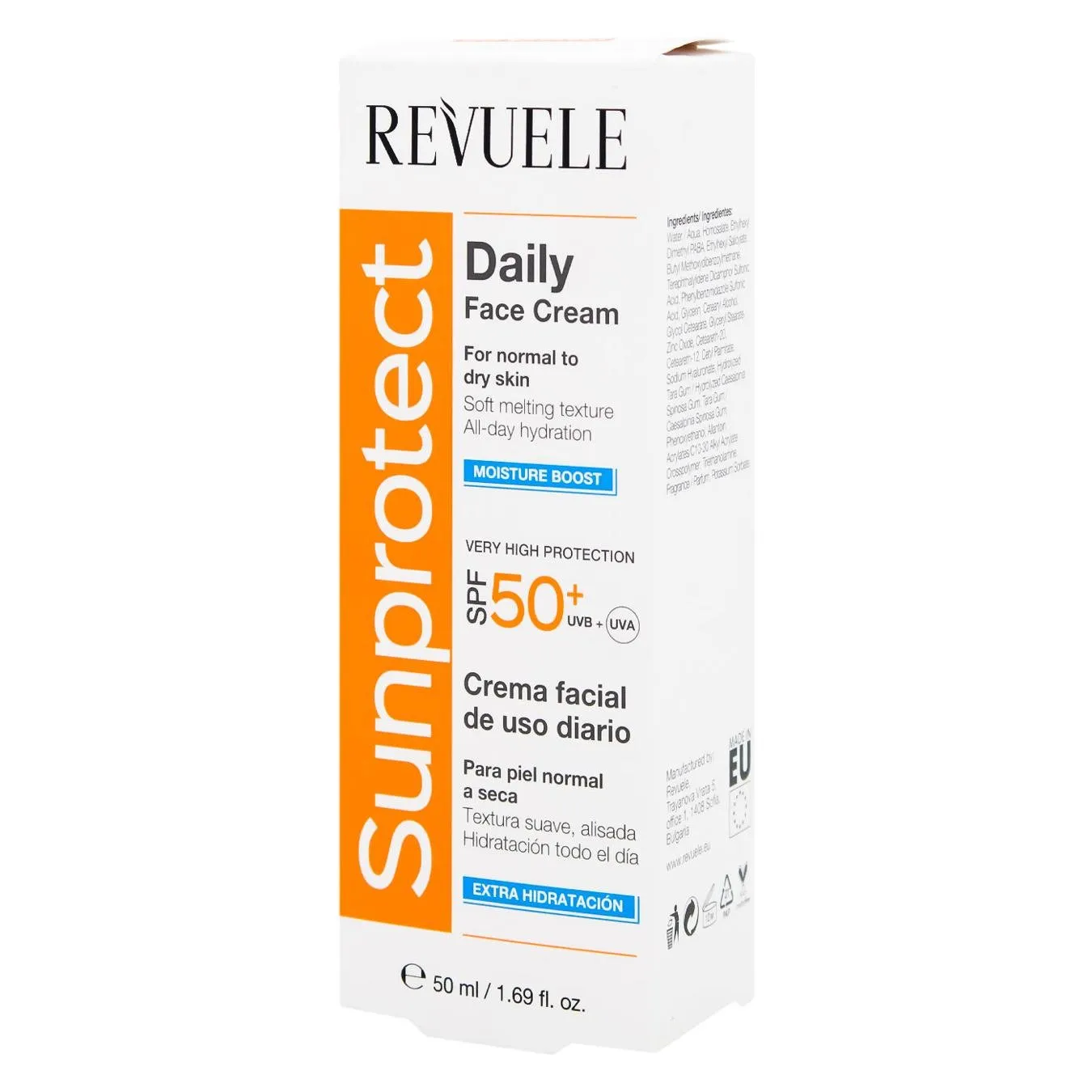 Крем для обличчя і тіла Revuele Зволожуючий SPF50+ 50мл - Фото 3