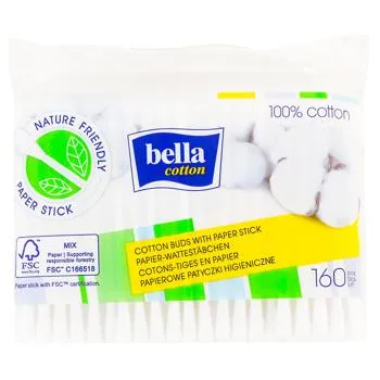 Ватні палички Bella Сotton 160шт - Photo 5