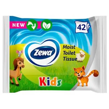 Туалетний папір вологий Zewa Kids 42шт - Фото 5