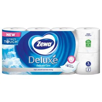 Туалетний папір Zewa Deluxe Delicate Care білий 3-шаровий 8шт - Photo 6