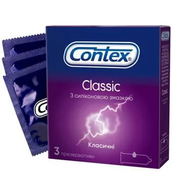 Презервативи Contex Classic латексні з силіконовою змазкою 3шт - Фото 5