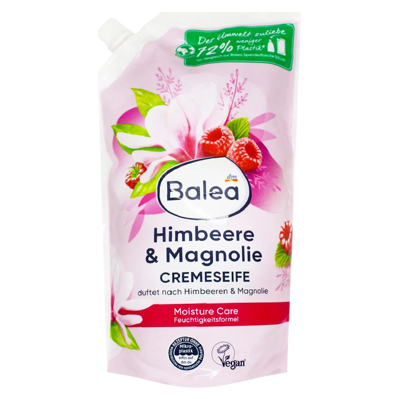 Мило-крем Balea Himbeere & Magnolie 850мл - Фото 3