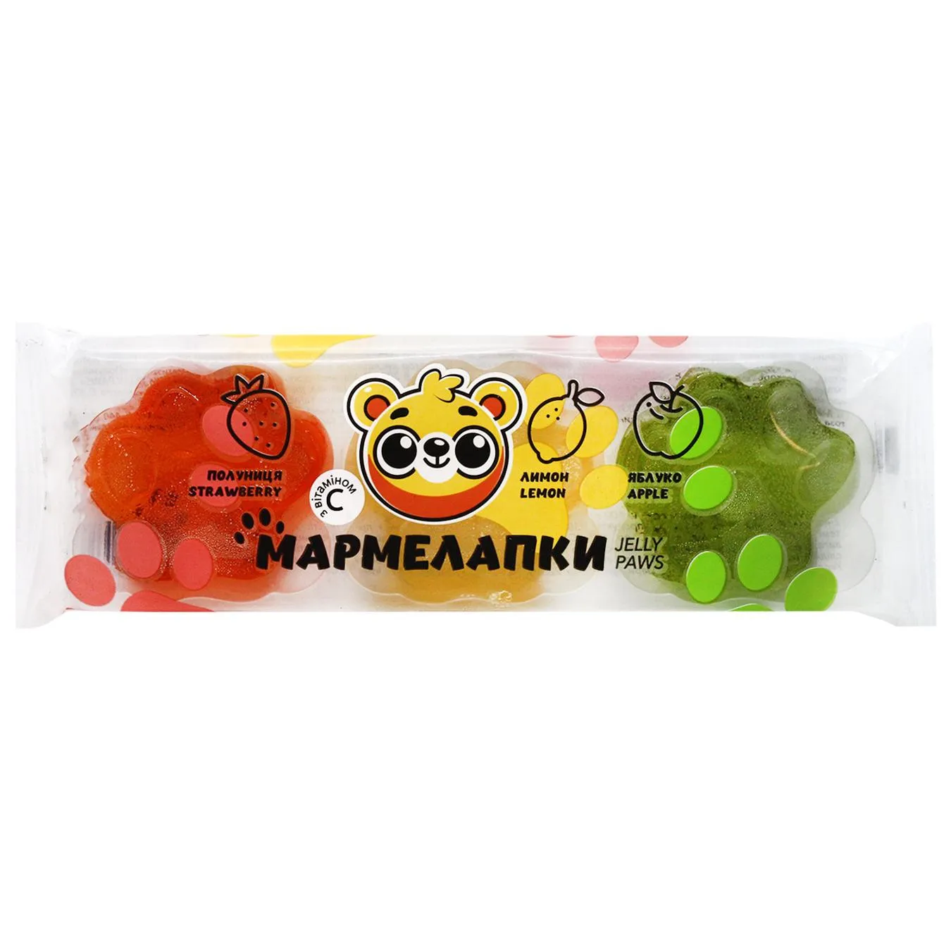 Мармелад Мармелапки Jelly Paws вітамін С 120г - Фото 1