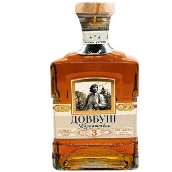 Коньяк Довбуш Карпатський 3 роки 40% 0,5л - Photo 1