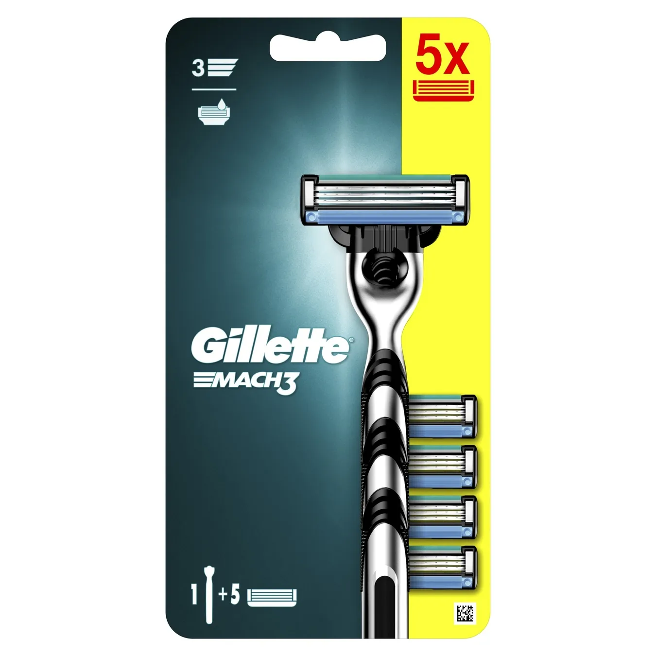 Бритва для гоління Gillette Mach 3 з 5 змінними касетами - Фото 4