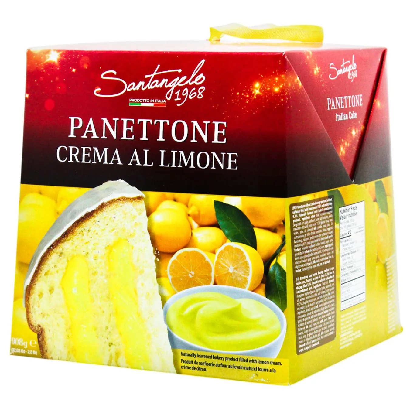 Панетоне Santagelo з кремом лимончелло 908г - Фото 3
