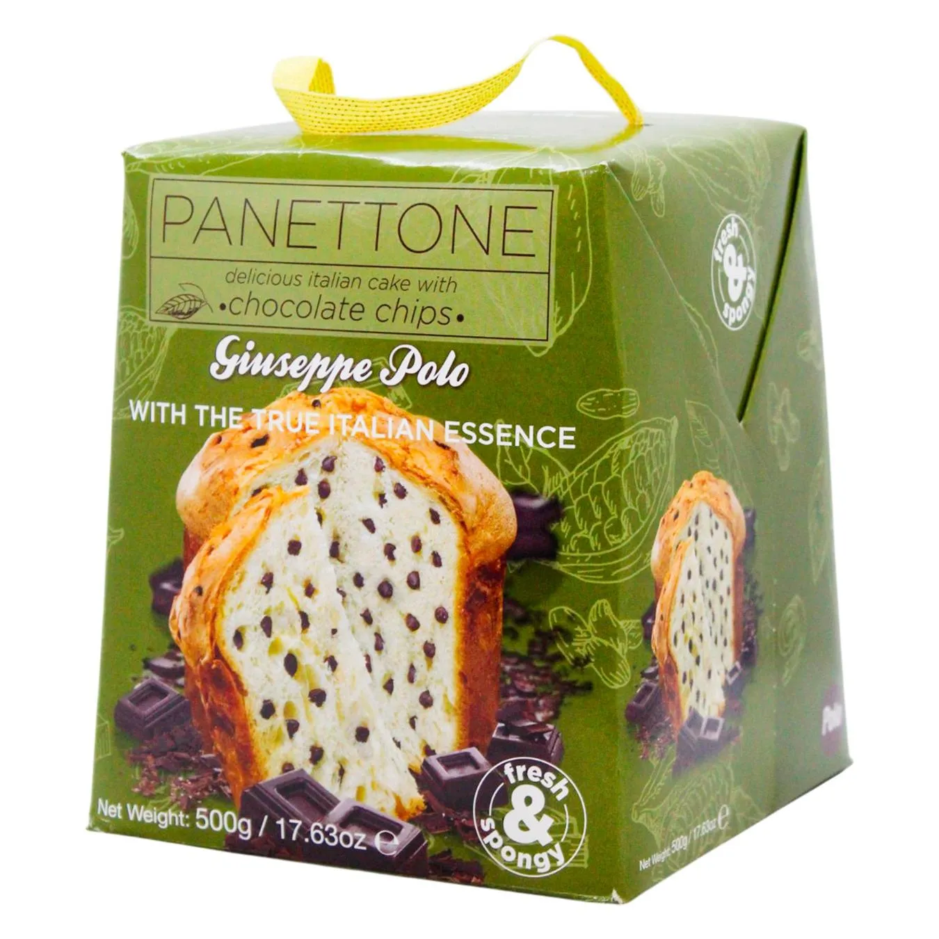 Панеттоне Fartons Polo преміум з шоколадним дропсом 500г - Фото 3