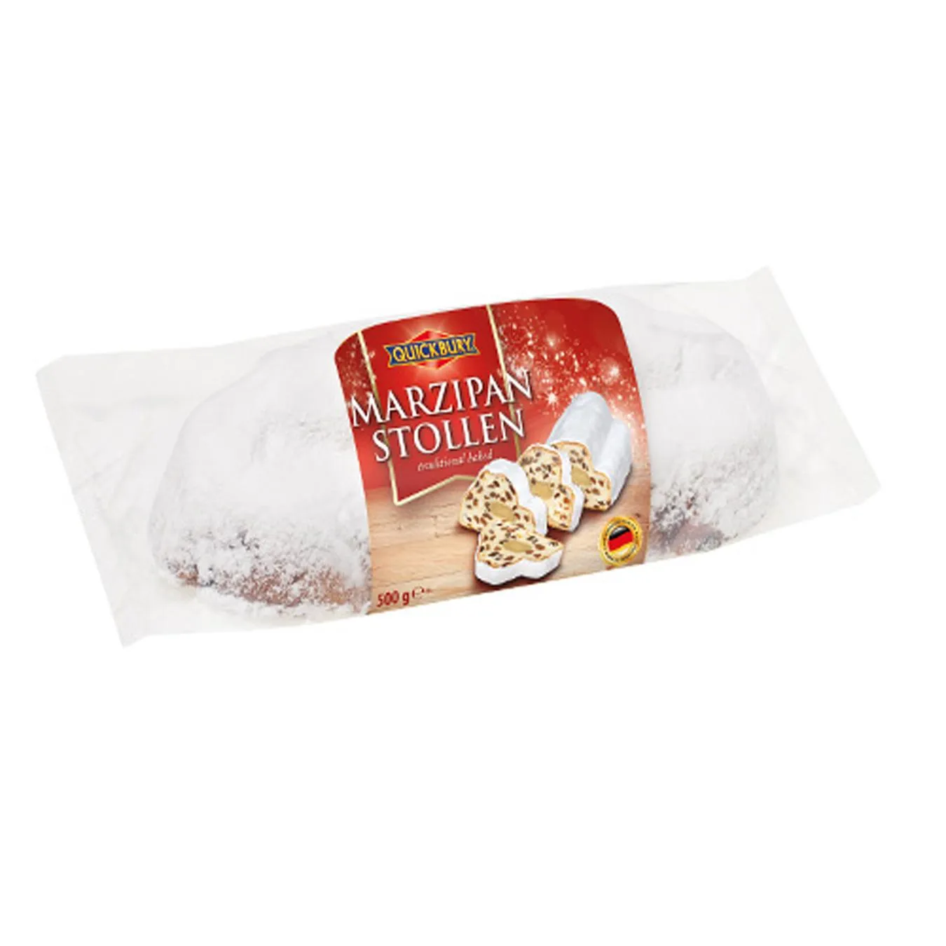 Штолен Quickbury марципановий 500г - Фото 1