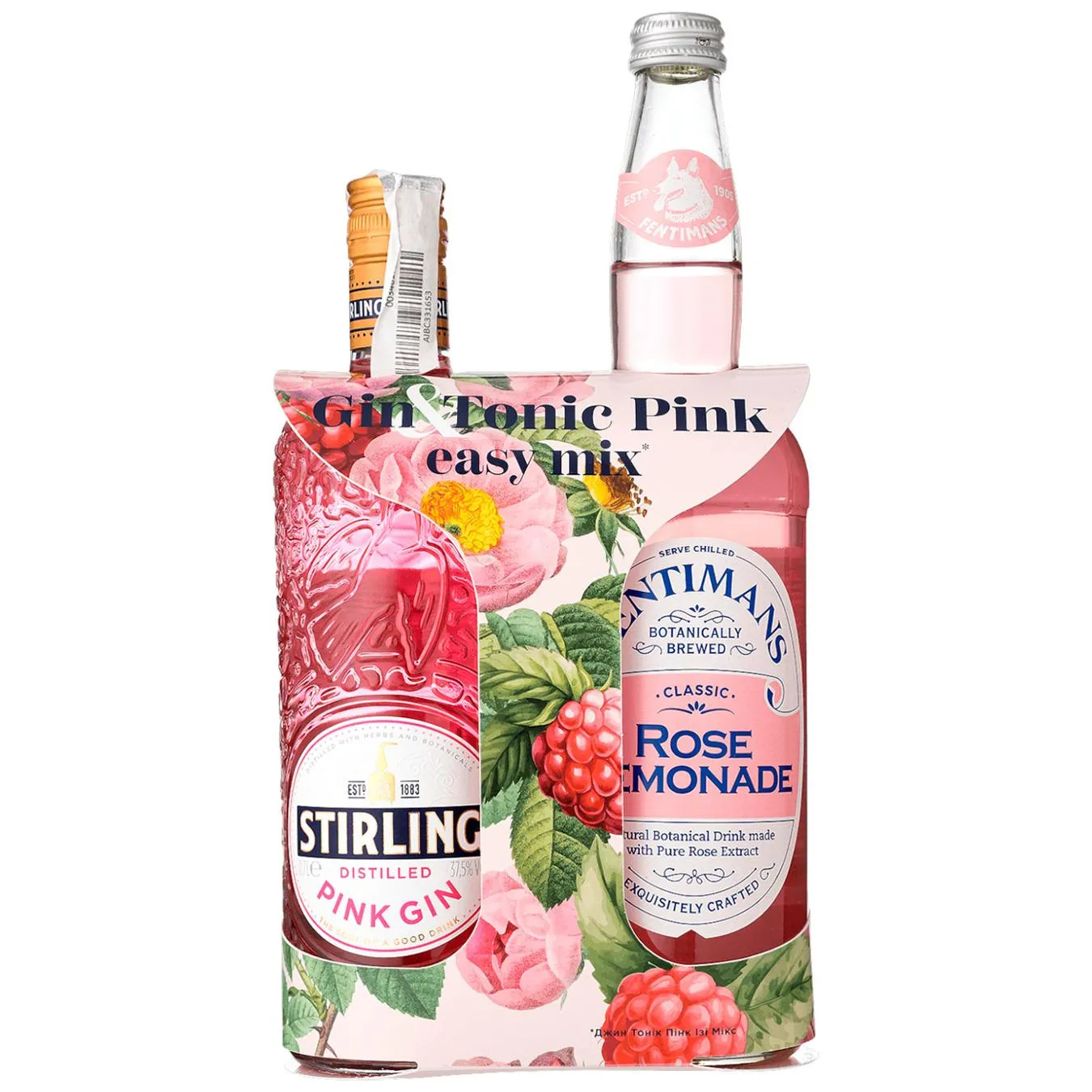 Набір Джин Stirling Pink 37,5% 0,7л + Напій Fentimans - Фото 1
