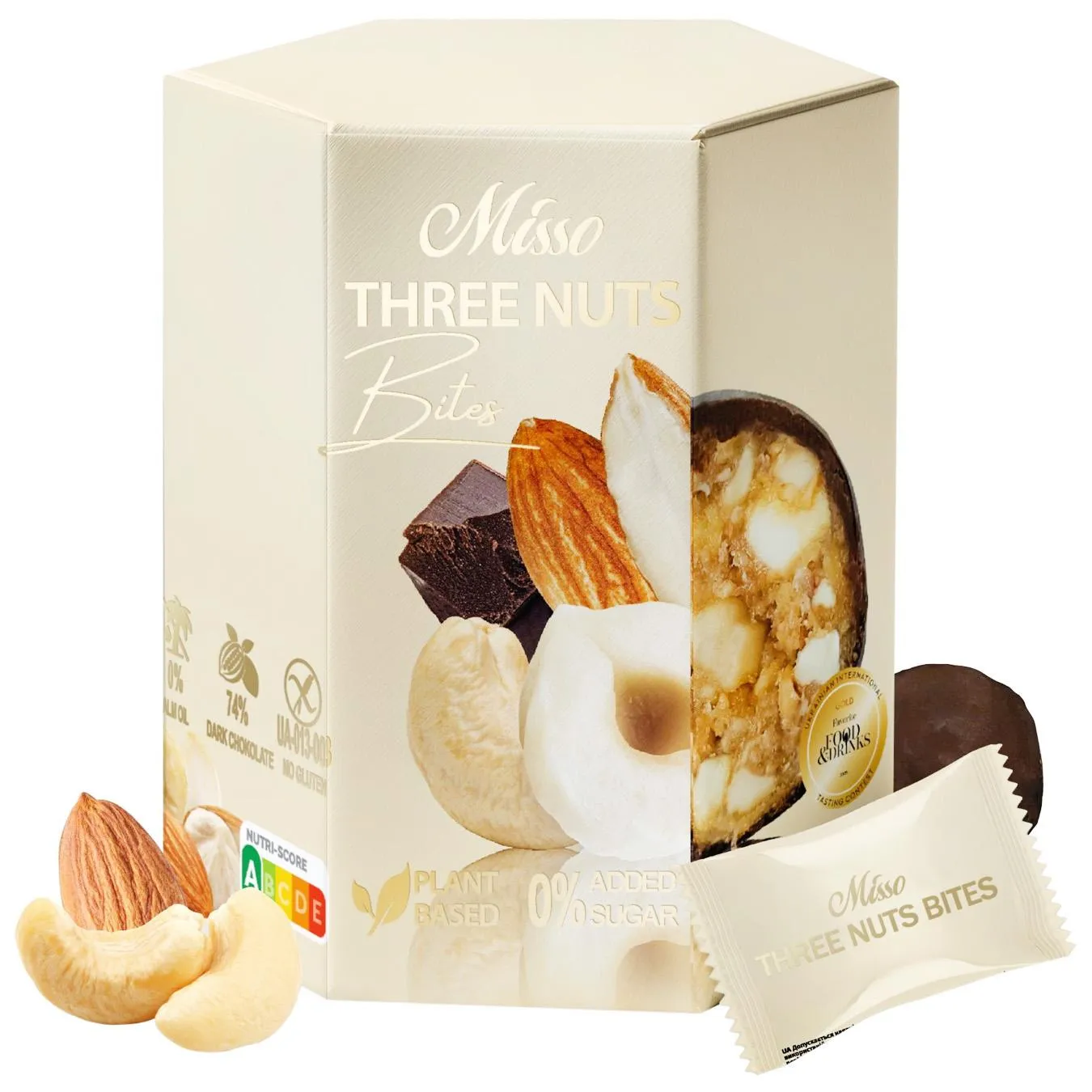 Цукерки Misso Три горіхи 180г - Фото 1