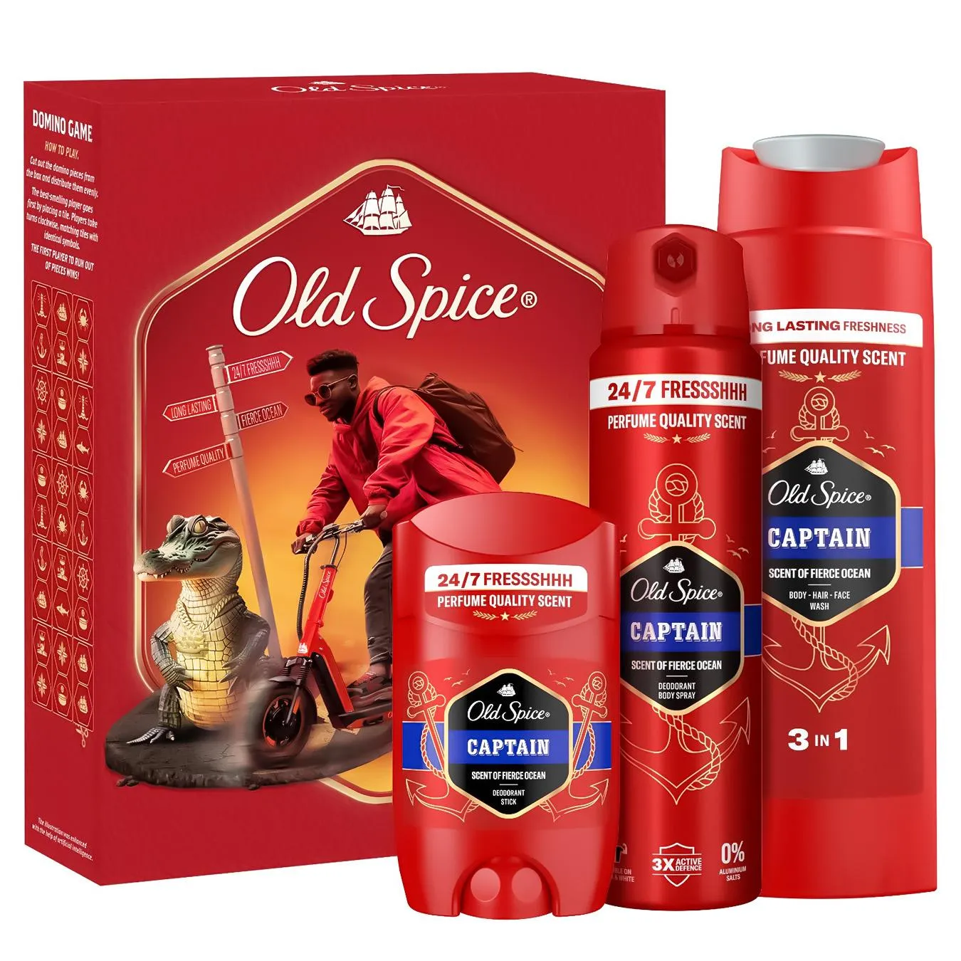 Набір подарунковий Old Spice Urban Traveller Captain Гель для душу 250мл + Аер. дезТв. дез - Фото 3