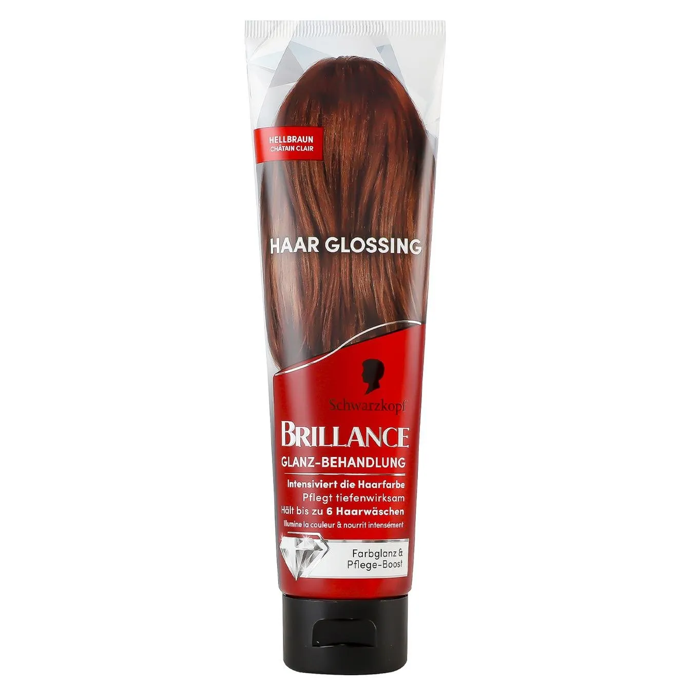 Бальзам для волосся тонуючий Brillance Hair Gloss Елегантний каштан 150мл - Фото 1