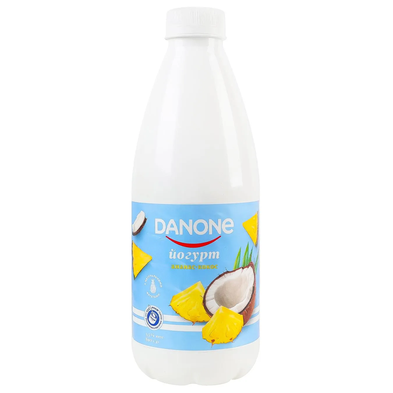 Йогурт Данон Ананас-кокос 1,5% 800г - Фото 3
