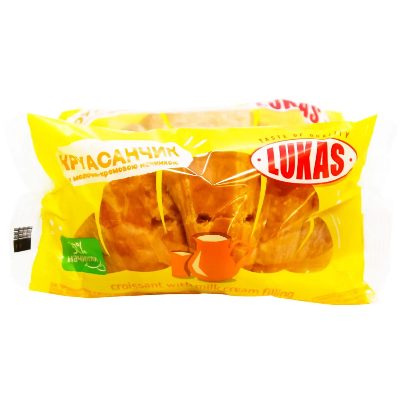 Круасанчик Лукас з молочно-кремовою начинкою - Фото 1