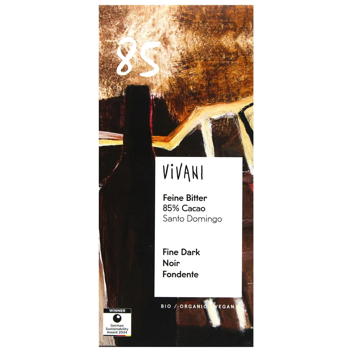 Шоколад темний Vivani органічний 85% 80г - Фото 1