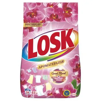 Пральний порошок Losk Ароматерапія Аромат Малазійської квітки автомат 2,1кг - Фото 6