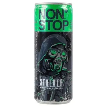 Напій енергетичний Non Stop Stalker Green сильногазований 0,25л - Photo 4