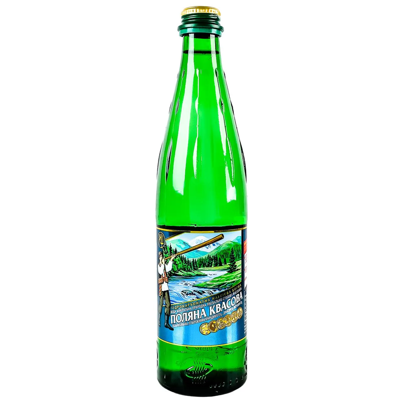Вода мінеральна Поляна Квасова сильногазована 0,5л - Фото 1