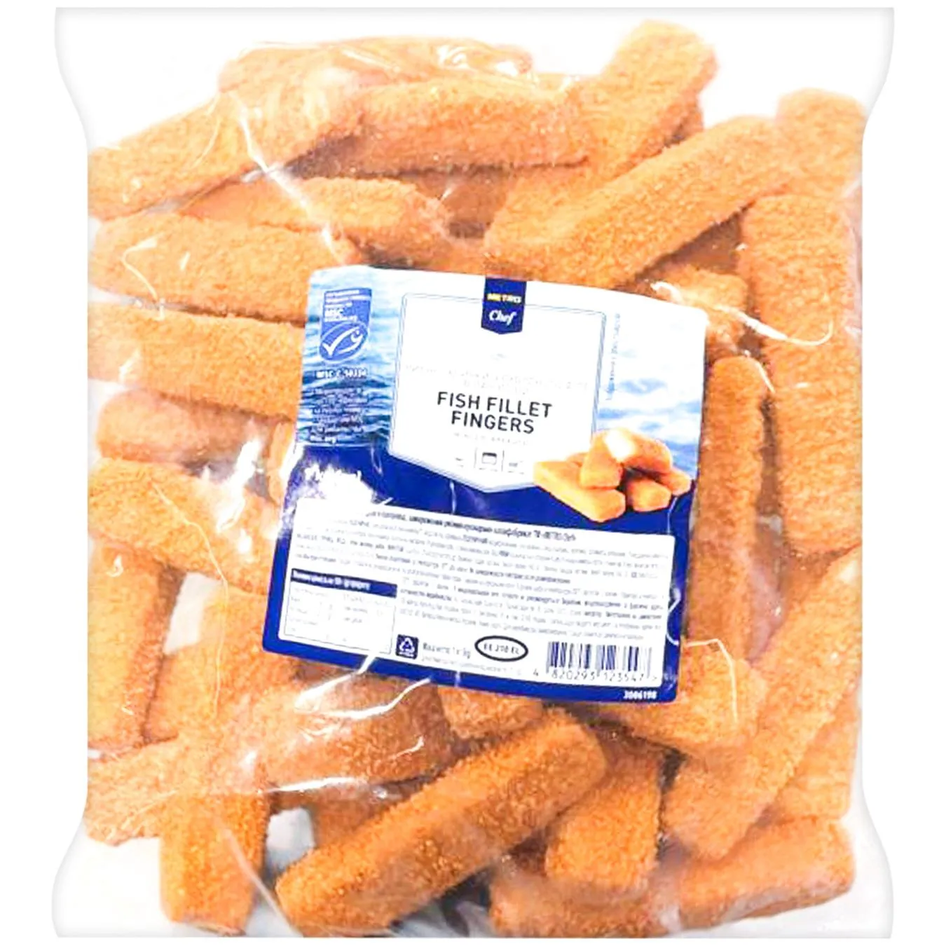 Палички рибні Metro Chef в паніровці заморожені 1кг - Фото 1