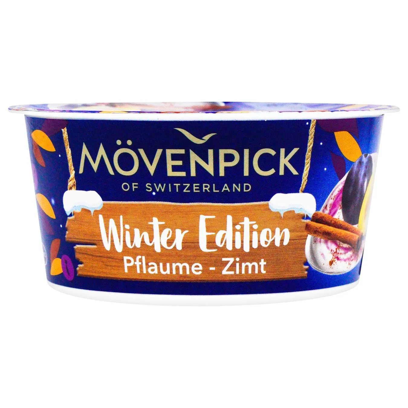 Йогурт Movenpick Winter Edition слива-кориця 13% 150г - Фото 1