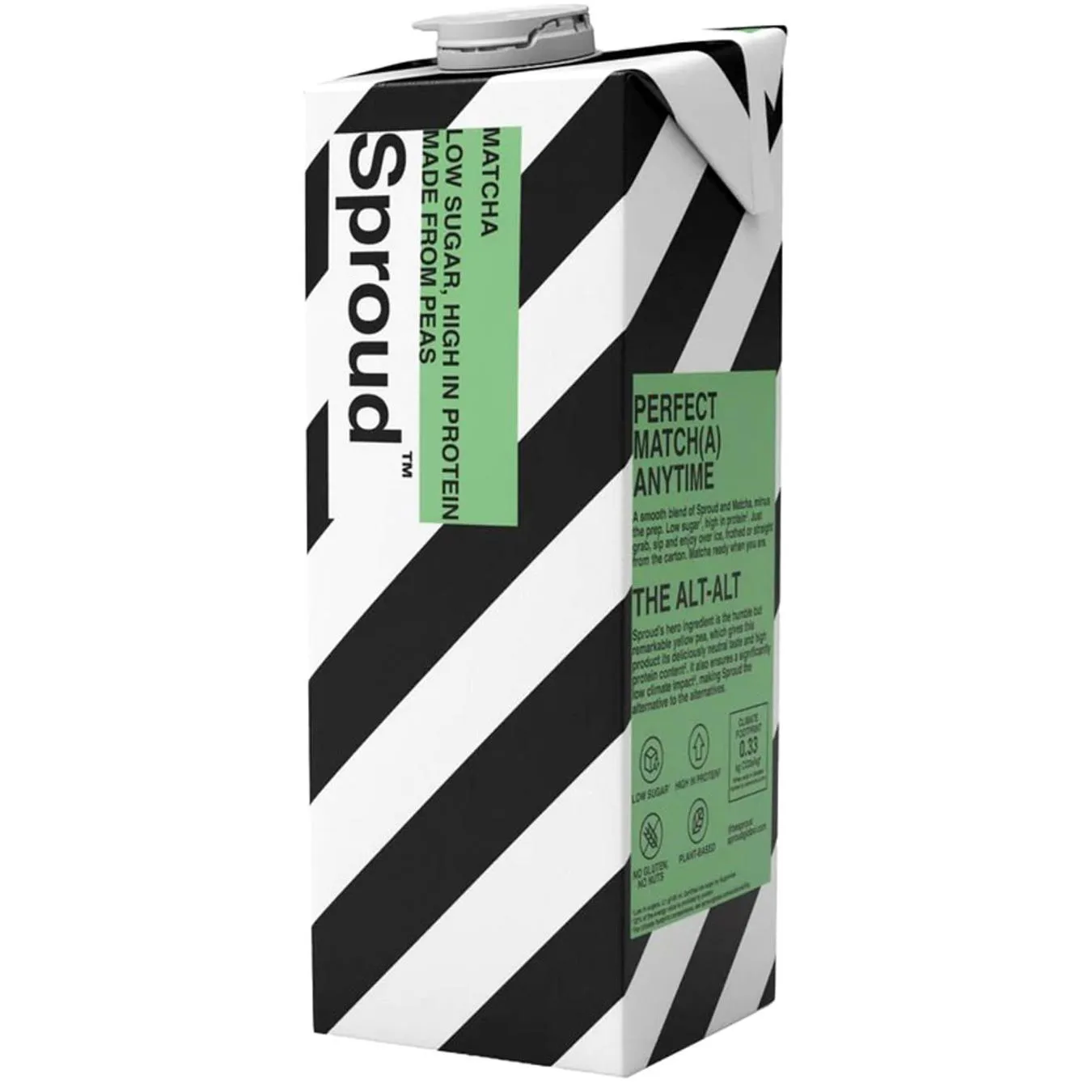 Напій рослинний Sproud Matcha з гороху 1л - Фото 1