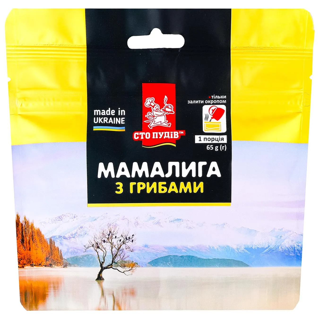 Мамалига Сто Пудів з грибами 65г - Фото 1