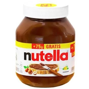 Паста горіхова з какао NUTELLA® 750г+75г - Фото 1