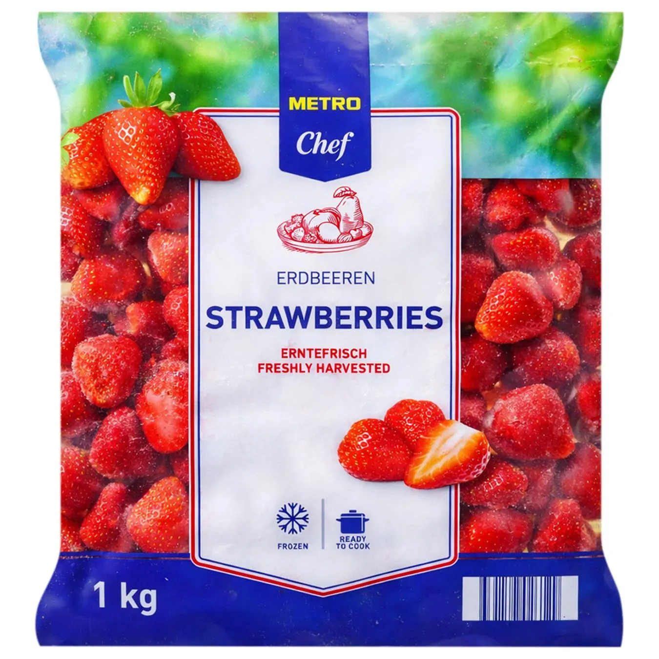 Полуниця Mеtro Chef заморожена 1кг - Фото 1