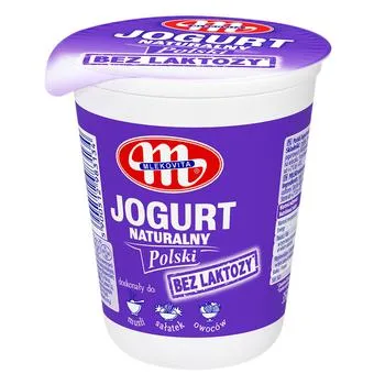 Йогурт Mlekovita натуральний без лактози 3% 350г - Photo 1