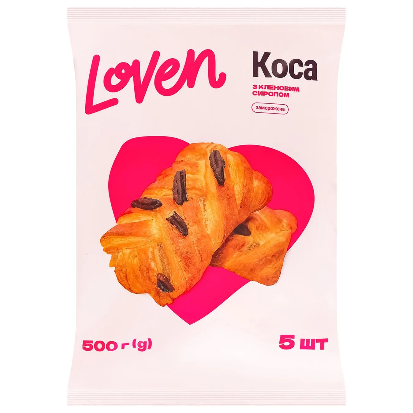 Коса Loven з кленовим сиропом заморожена 100г х 5шт - Фото 1