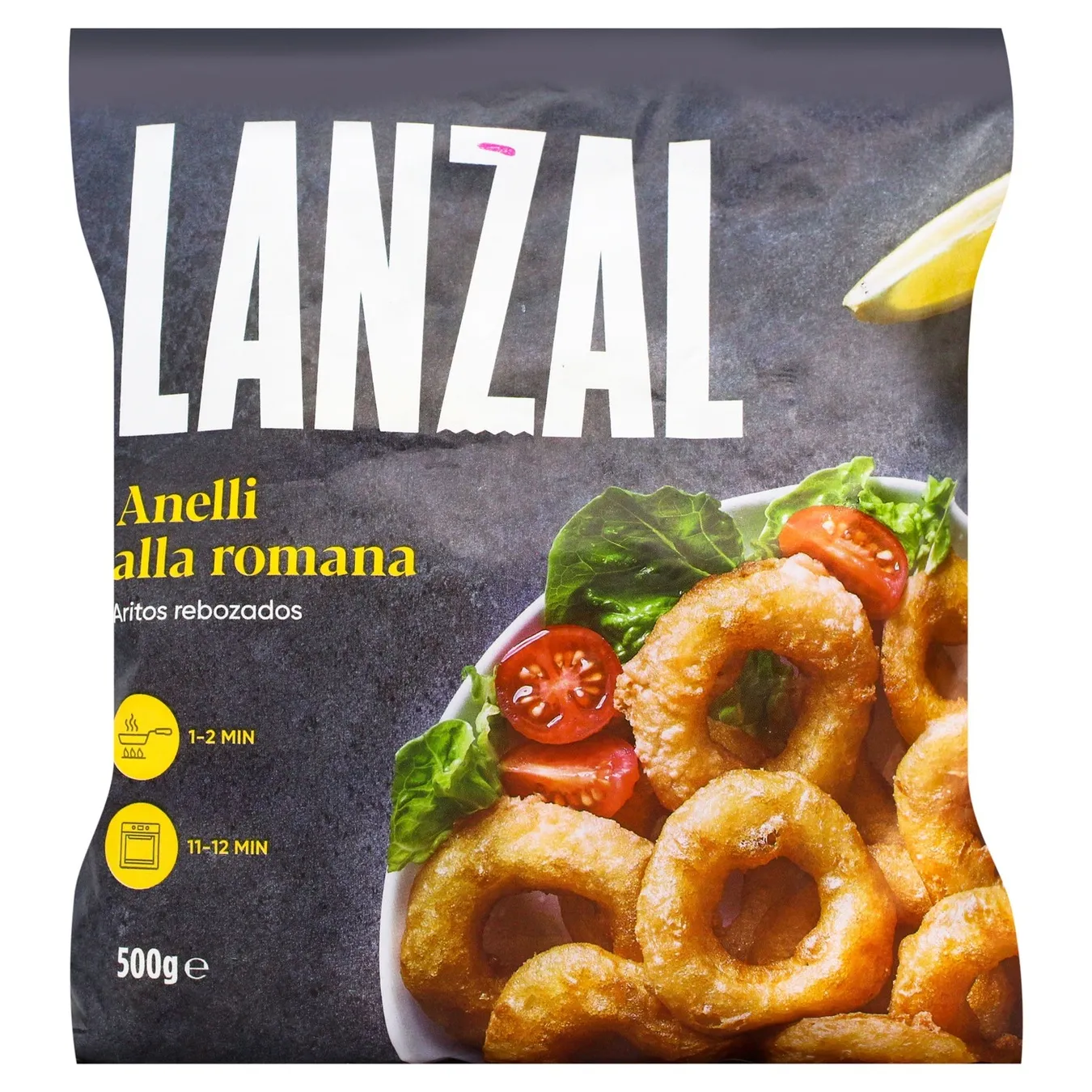 Кільця з фаршу минтаю Lanzal у клярі 500г - Фото 1