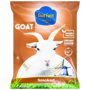 Сир Goat Farm козячий копчений нарізка 45% 100г - Photo 1