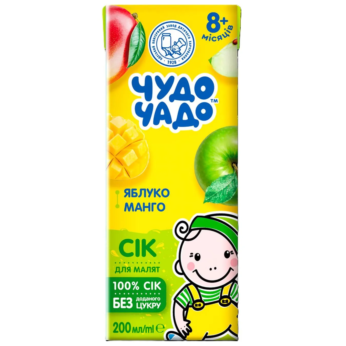 ЧУДО-ЧАДО СІК ЯБЛ/МАНГ 200МЛ - Фото 1