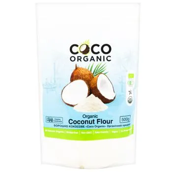 Борошно Coco Organic кокосове 500г - Photo 1
