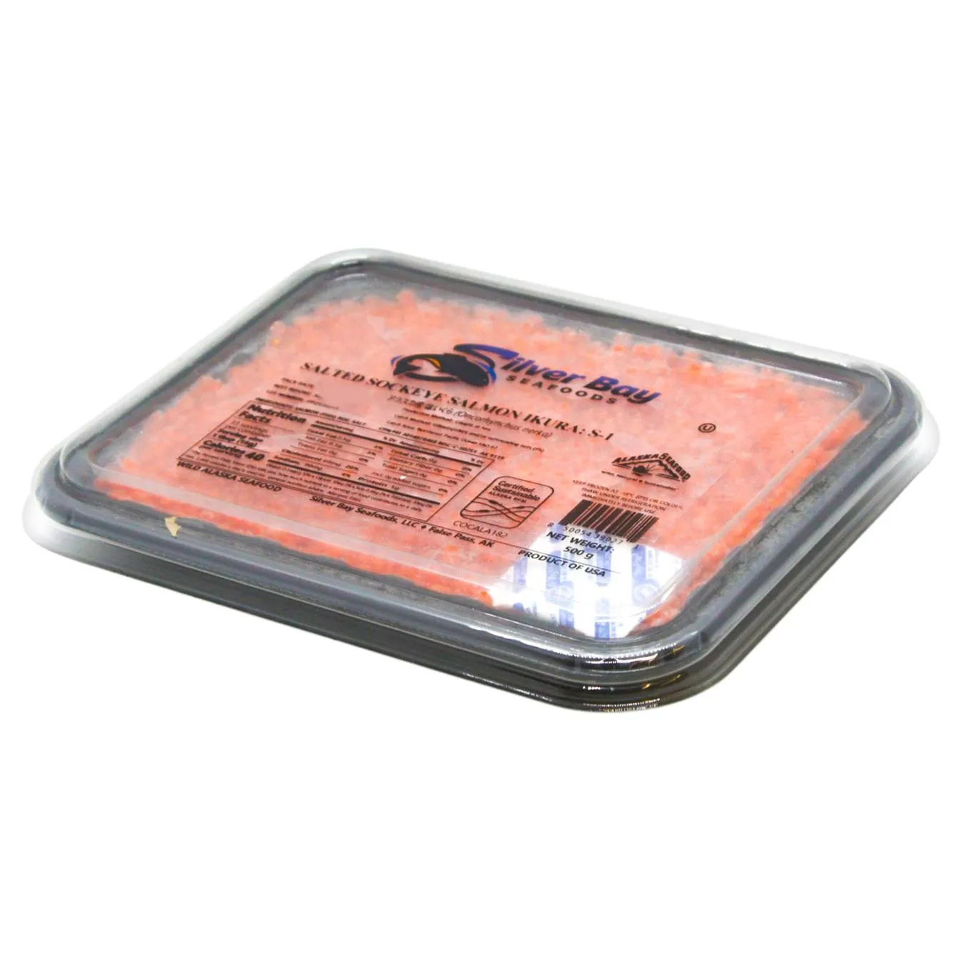 Ікра нерки Silver Bay солона свіжоморожена 500г - Фото 1