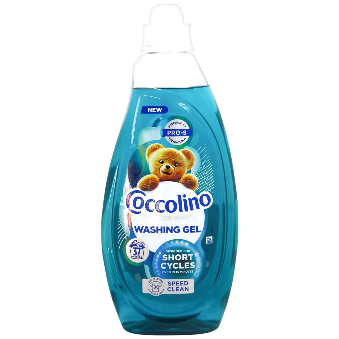 Гель для прання Coccolino Wonder Wash Speed Clean для коротких циклів прання 1,48л - Фото 1