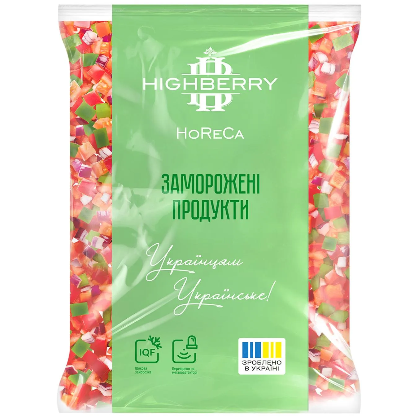 Суміш овочева Highberry Овочі для шакшуки заморожена 2,5кг - Фото 1