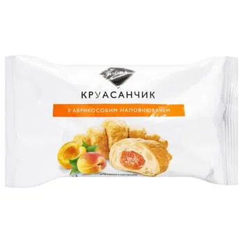 Круасанчик Rioba з абрикосовим наповнювачем 45г - Photo 1