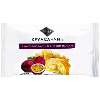 Круасанчик Rioba з наповнювачем зі смаком маракуї 45г - Photo 1