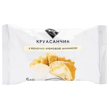 Круасанчик Rioba з молочно-кремовою начинкою 45г - Photo 1