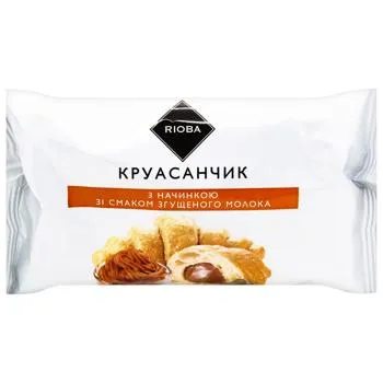 Круасанчик Rioba з додаванням увареного згущеного молока 45г - Photo 1