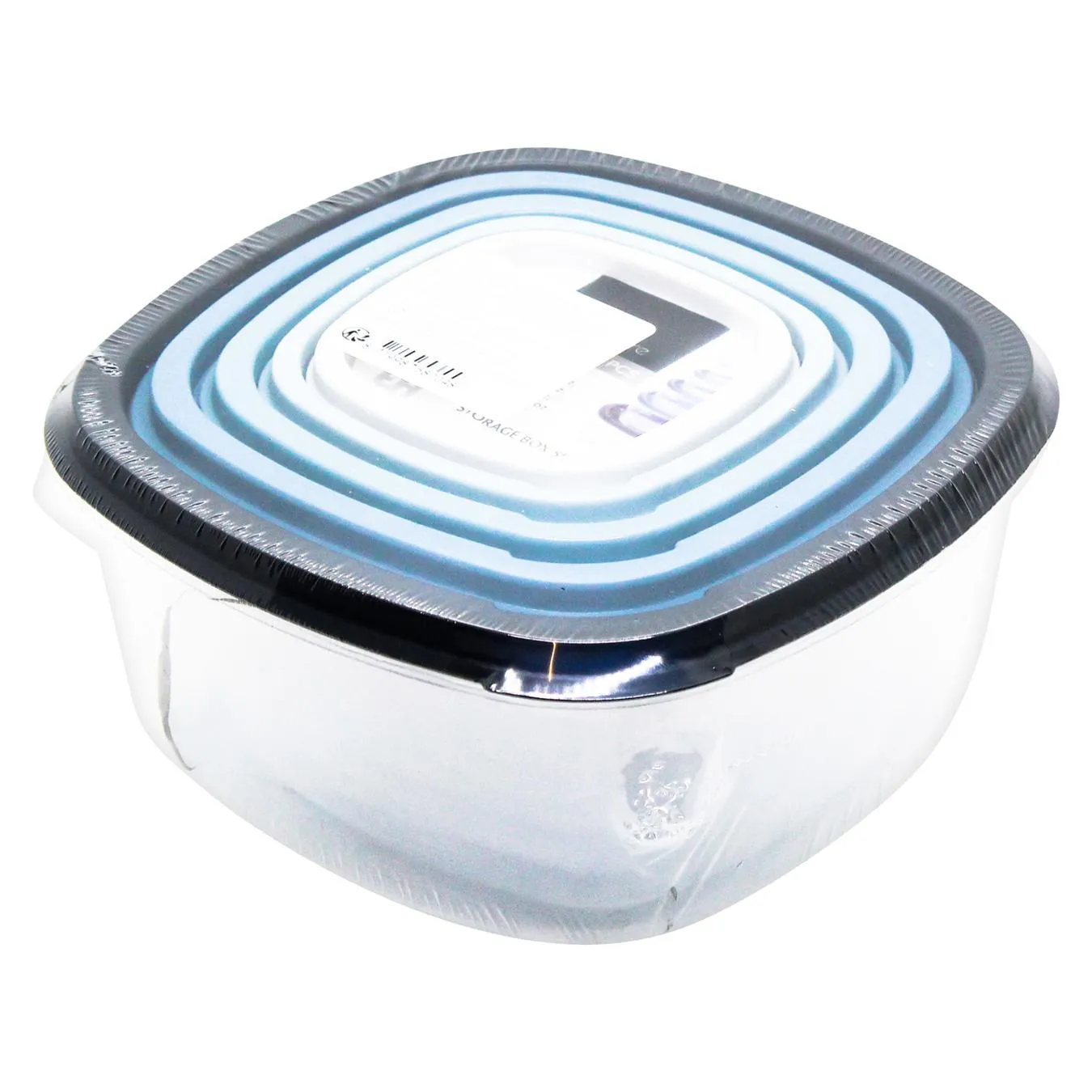 Контейнери для зберігання Excellent Houseware пластикові квадратні 5шт - Фото 1