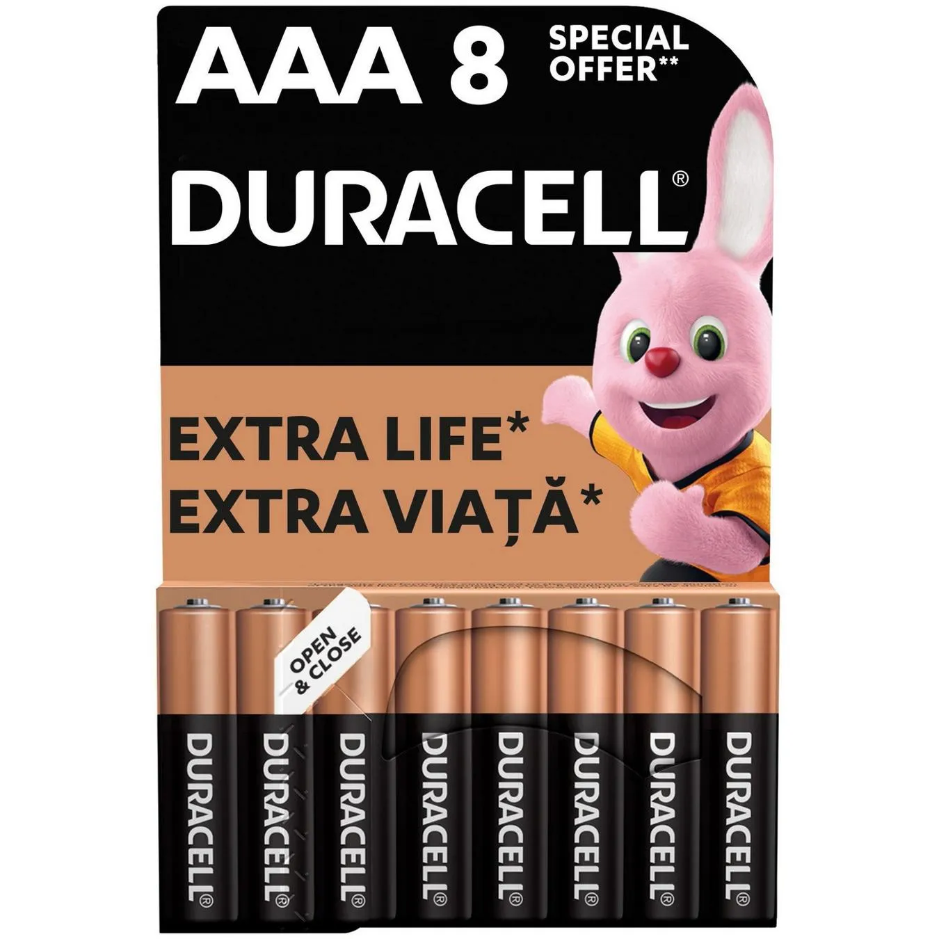 Батарейки Duracell AAA лужні 8шт - Фото 1