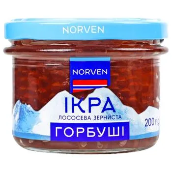 Ікра горбуші Norven зерниста 200г - Photo 1