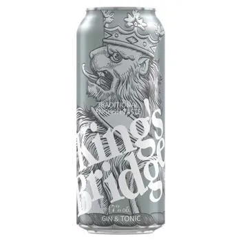Напій слабоалкогольний King`s Bridge Gin & Tonic 7% 0,5л - Photo 1